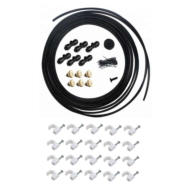 New-DIY Low Pressure Spray Mist Cooling System 49 Feet (15M) Portable 1/4 inch Outdoor Garden Patio Misting Cooling System Cool
New-DIY Low Pressure Spray Mist Cooling System 49 Feet (15M) Portable 1/4 inch Outdoor Garden Patio Misting Cooling System Cool
