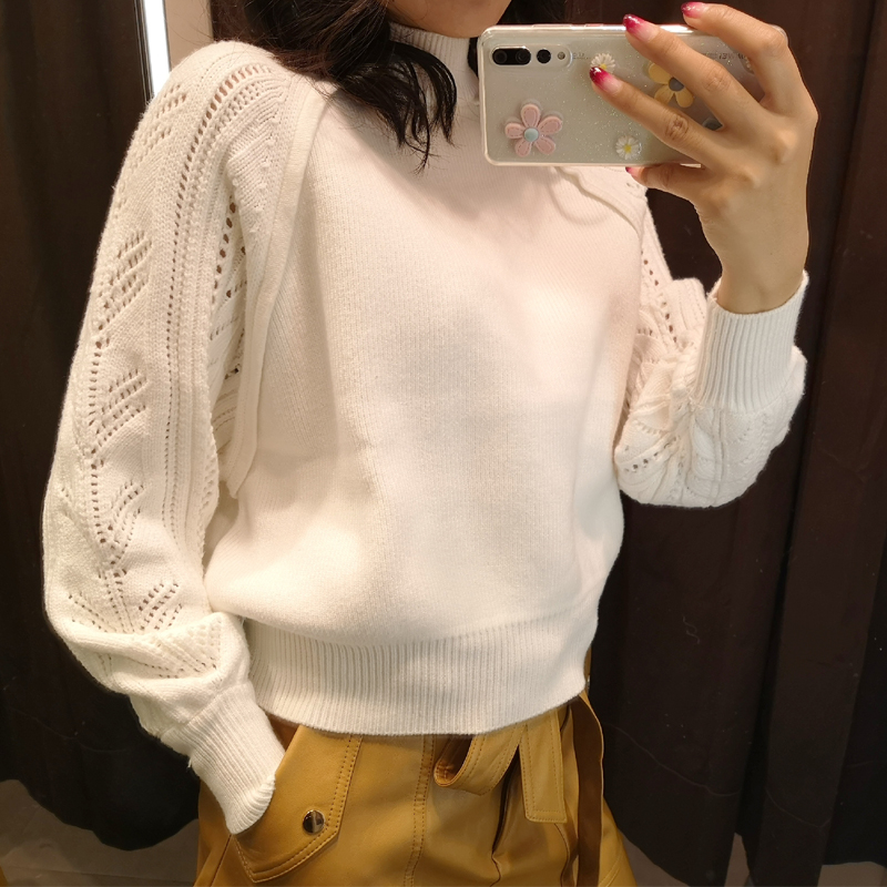 VomVoa Pullover Women' Hollow Sleeves Knitted Sweater Fashion Round NeckCropped Long Women' Sweater White Black
VomVoa Pullover Women' Hollow Sleeves Knitted Sweater Fashion Round NeckCropped Long Women' Sweater White Black