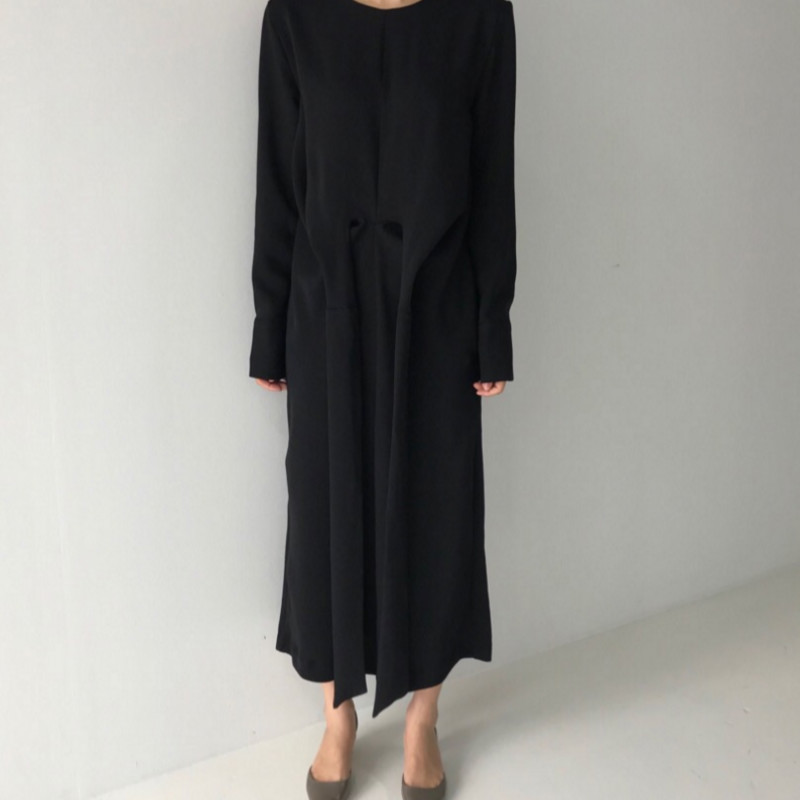 Women Autumn Cotton Cross Bandage Long Dress Female Long Sleeve Elegant Wrap Vestido Robe Femme Sarafan Jurken Dames Kleding
