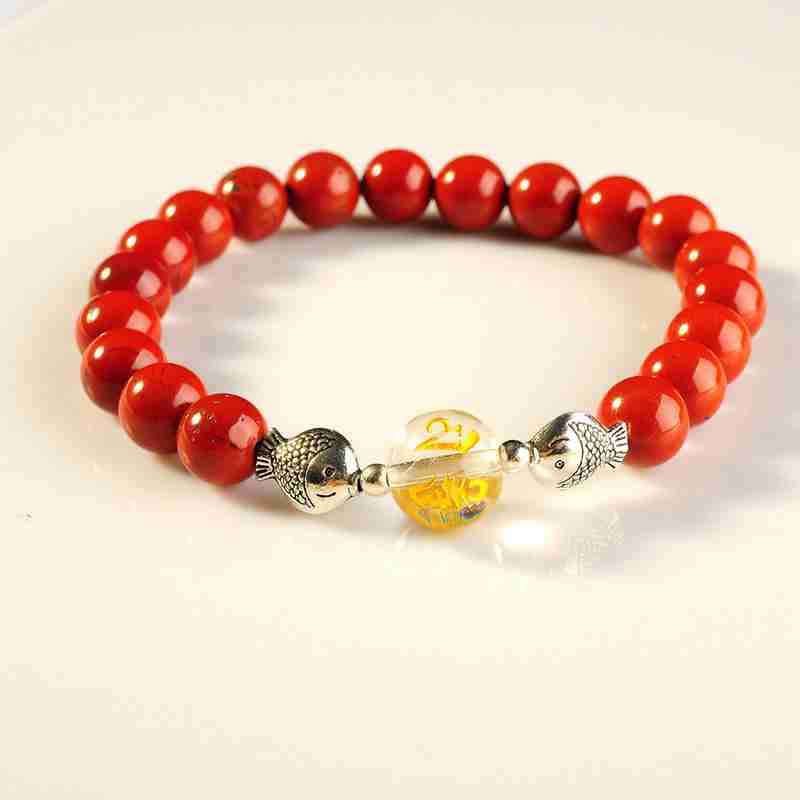 Men's and Women's Natural Stone Bracelet 12PCS Beads Fashion Cuff Bracelet
