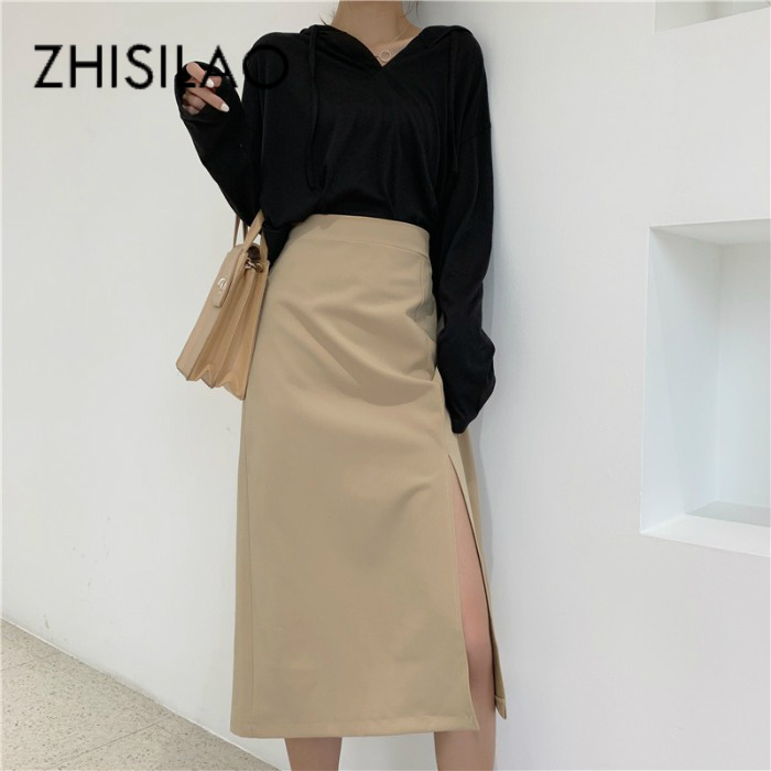 High Waist Long Skirt Women Plus Size Vintage A-line Skirt Summer 2020 Elegant Solid Bodycon Straight Mujer Black
High Waist Long Skirt Women Plus Size Vintage A-line Skirt Summer 2020 Elegant Solid Bodycon Straight Mujer Black