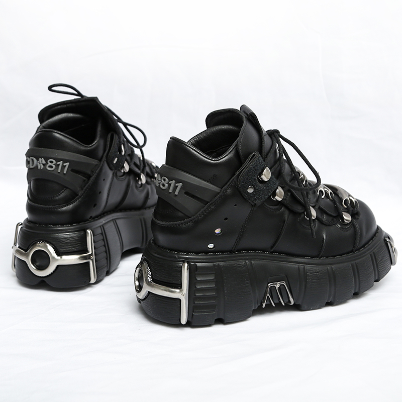 RASMEUP 2020 Punk Style Women Sneakers Lace-up 6CM Platform Shoes Woman Creepers Female Casual Flats Metal Decor Tenis Feminino, Black
RASMEUP 2020 Punk Style Women Sneakers Lace-up 6CM Platform Shoes Woman Creepers Female Casual Flats Metal Decor Tenis Feminino, Black