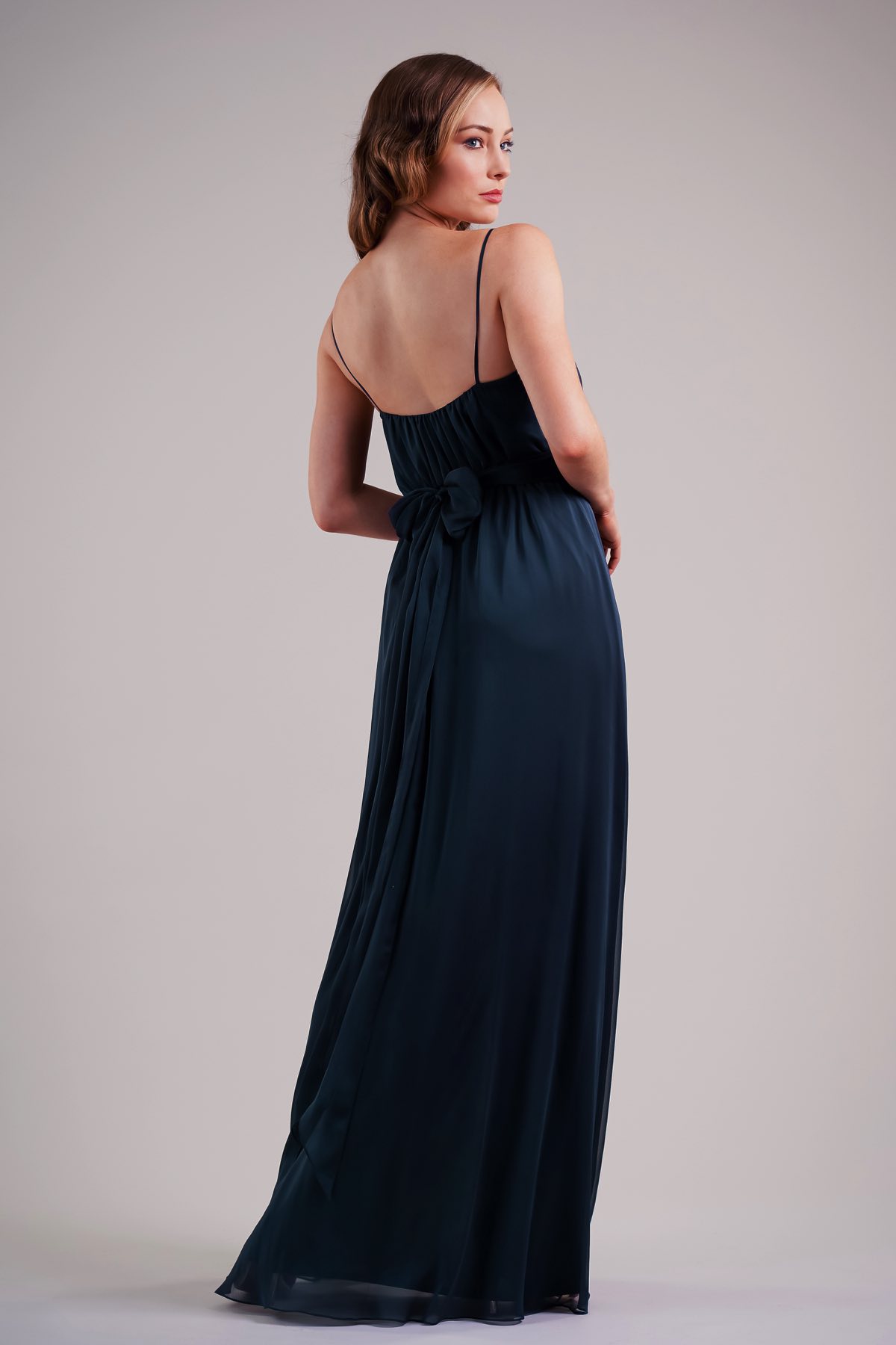 New Jasmine Bridesmaid Dresses Chiffon Sexy V Neck High Split Ruffles Ankle Length Plus Size Maid Of Honor Gowns Wedding Guests Robes