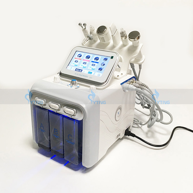 Multifunctional Hydro Facial Beauty Machine 6in1 H2 O2 Aqua Water Hydro Dermabrasion Oxygen Jet Peel RF BIO Ultrasonic Skin Care Equipment
Multifunctional Hydro Facial Beauty Machine 6in1 H2 O2 Aqua Water Hydro Dermabrasion Oxygen Jet Peel RF BIO Ultrasonic Skin Care Equipment