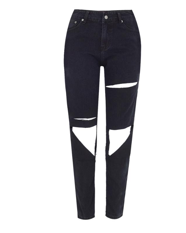 Black Street Hip Hop Knee Big Hole Destroyed Jeans For Women High Waist Boyfriend Jeans Woman Loose Straight Ankle Denim Pants
Black Street Hip Hop Knee Big Hole Destroyed Jeans For Women High Waist Boyfriend Jeans Woman Loose Straight Ankle Denim Pants