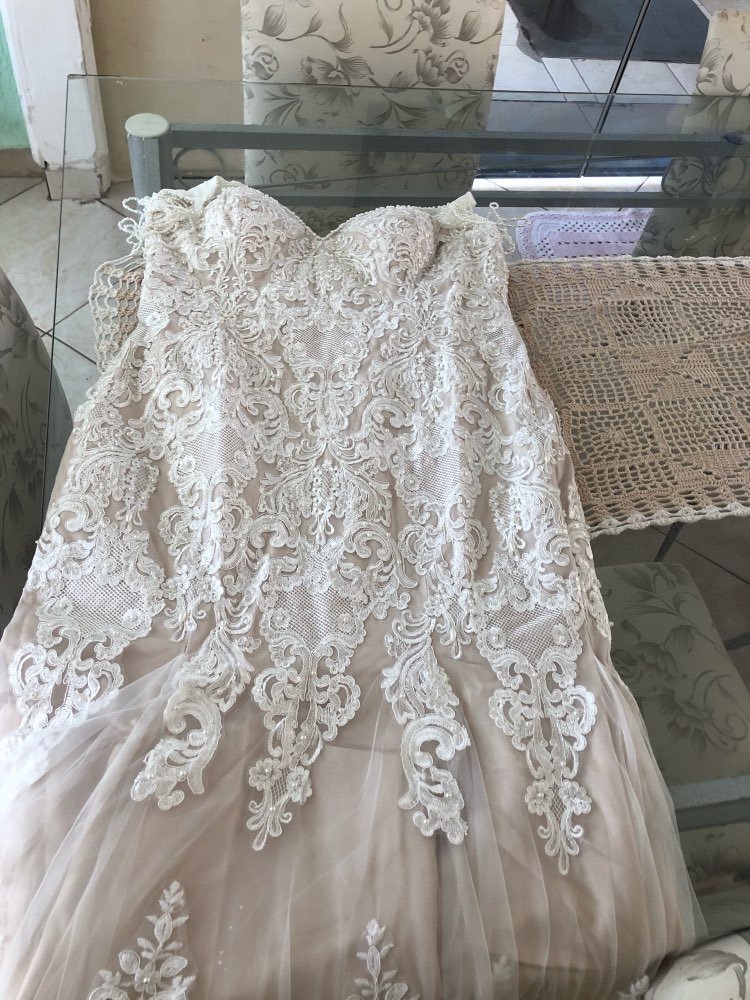 Vestido de noiva Unique Lace Mermaid Wedding Dresses Pearls Spaghetti Straps Bride Dress 2020 Elegant Bridal Wedding Gowns