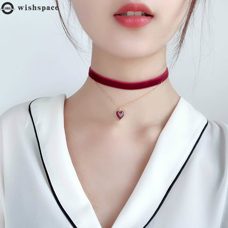 Chains Style High Temperament Of Lovely Heart-shaped Alloy Pendant Fashion Necklace Female Clavicle Joker Short Chain Jewelry
Chains Style High Temperament Of Lovely Heart-shaped Alloy Pendant Fashion Necklace Female Clavicle Joker Short Chain Jewelry