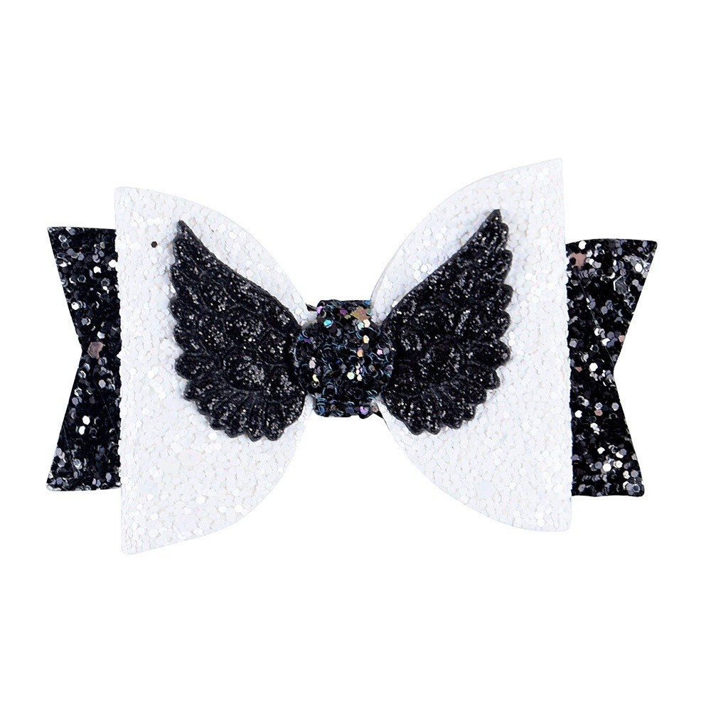 New Kids hair Bows accessories Sets Sequin Angel Wing Design Bow boutique Hair accessory barrettes Girls Hair Pin Set hairs Clips