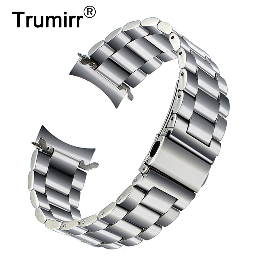 Premium Stainless Steel Watchband For Samsung Galaxy Watch 46mm Sm-r800 Sports Band Curved End Strap Wrist Bracelet Silver Black Y19052301, Black;brown
Premium Stainless Steel Watchband For Samsung Galaxy Watch 46mm Sm-r800 Sports Band Curved End Strap Wrist Bracelet Silver Black Y19052301, Black;brown