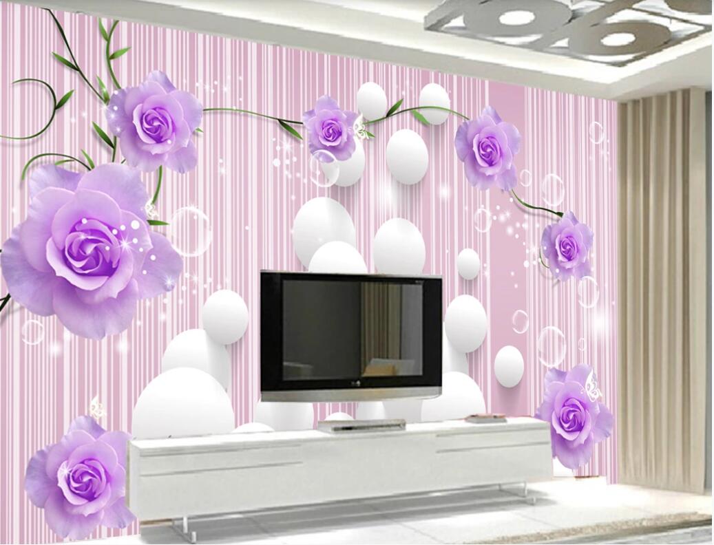 3d landscapes wall custom murals Purple rose 3D stereo TV background wall rose balls wall art canvas pictures, Non-woven fabric
3d landscapes wall custom murals Purple rose 3D stereo TV background wall rose balls wall art canvas pictures, Non-woven fabric