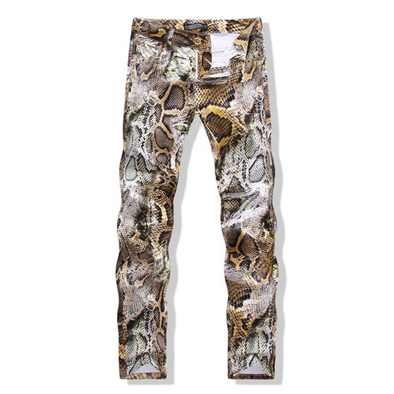 Men's autumn flower pants feet Slim pants men tide printing snakeskin casual, Multi
Men's autumn flower pants feet Slim pants men tide printing snakeskin casual, Multi