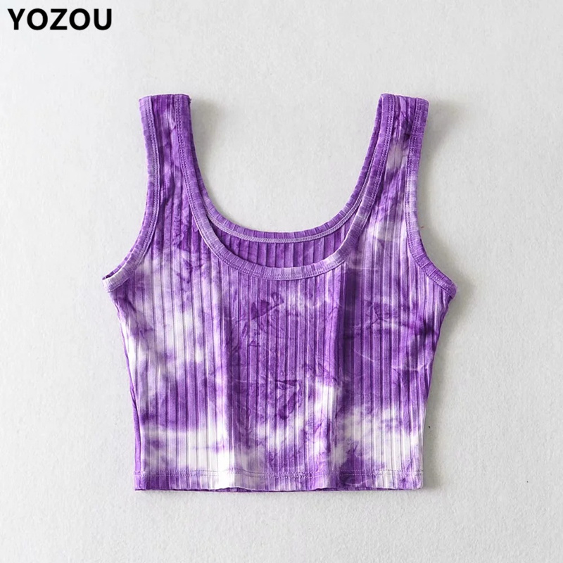 Harajuku ribbed purple Tie-dye crop top crop tank cropped tee tshirt women sleeveless summer top for women, Lavender
Harajuku ribbed purple Tie-dye crop top crop tank cropped tee tshirt women sleeveless summer top for women, Lavender