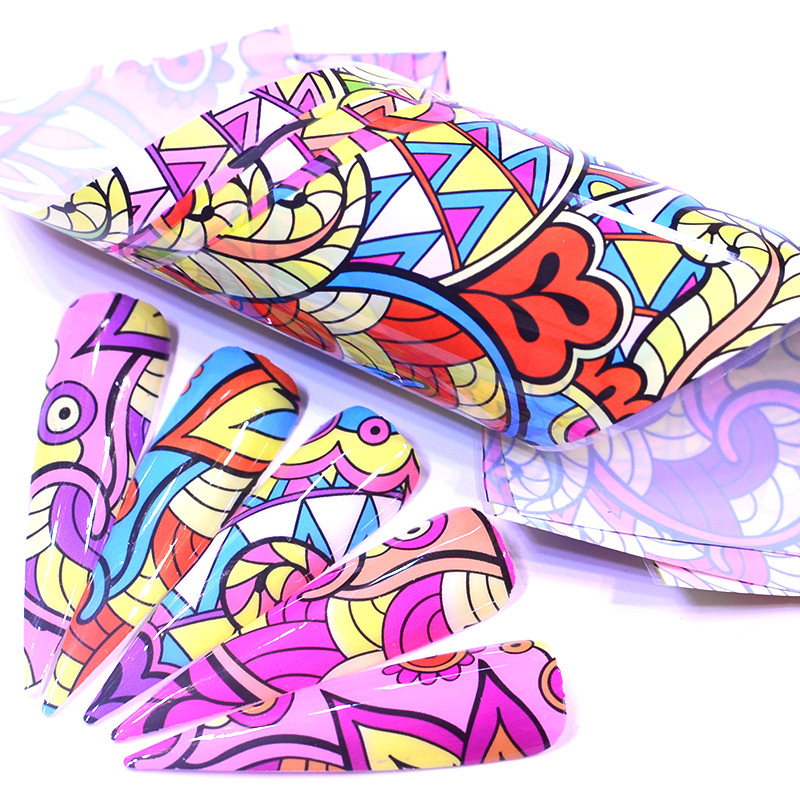 15x4cm Retro Nail Foil for Manicure UV Gel Polish Sticker Colorful Flowers Design Adhesive Decal Nail Art Decoration Wraps, 04-1
15x4cm Retro Nail Foil for Manicure UV Gel Polish Sticker Colorful Flowers Design Adhesive Decal Nail Art Decoration Wraps, 04-1