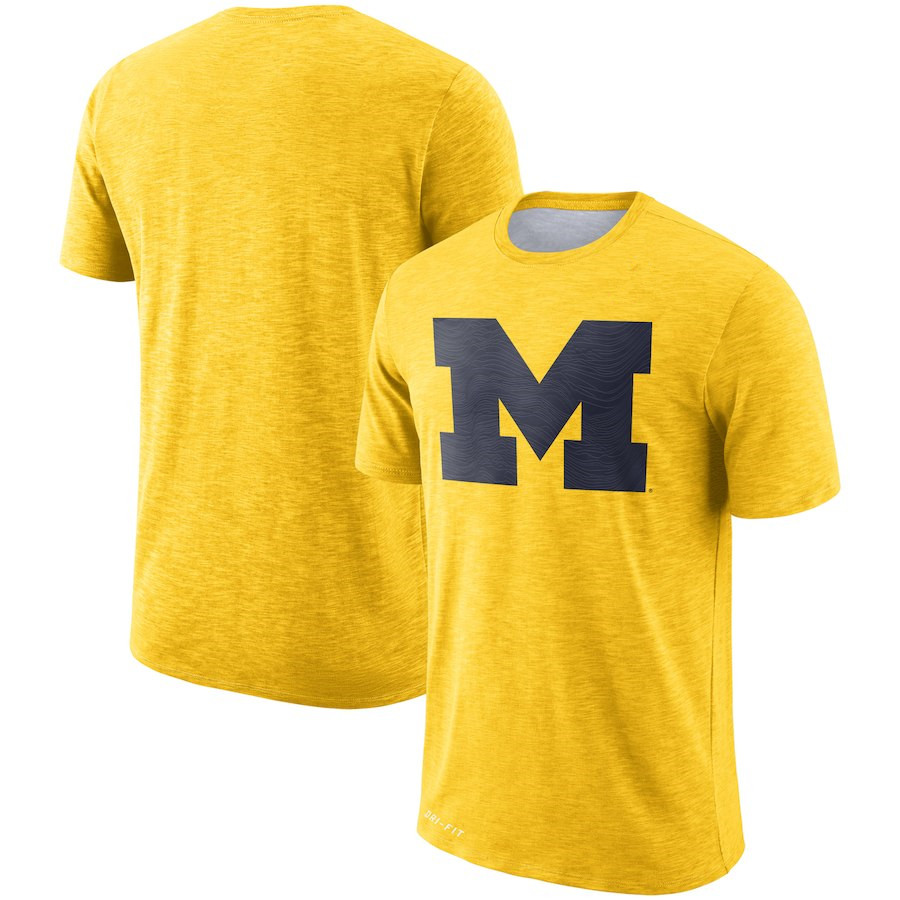 Michigan Wolverines Sideline Performance Cotton Slub T-Shirt Short Sleeve O-Neck Tee Printed Team Sports Tshirts Size S-4XL, As shows
Michigan Wolverines Sideline Performance Cotton Slub T-Shirt Short Sleeve O-Neck Tee Printed Team Sports Tshirts Size S-4XL, As shows