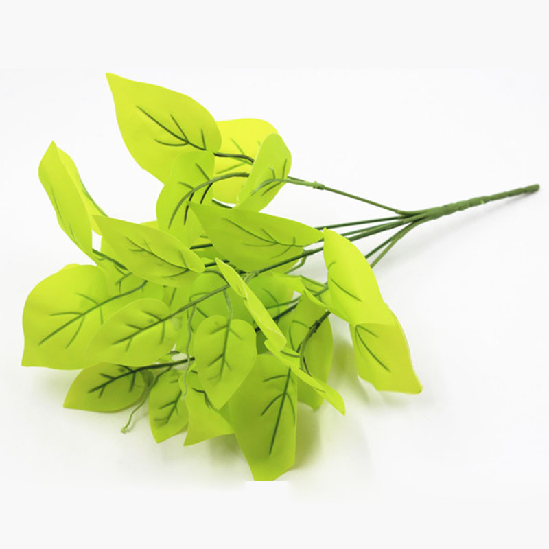 1pcs Artificial Plants Green Grass Plastic plant Grass Garden Home Decoration artificial Fake plant Leaves Green B