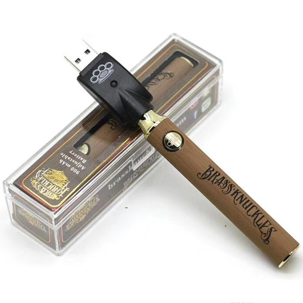 Brass Knuckles Battery 650mAh 900mAh Preheat battery Gold Wooden Silver Preheating Voltage Adjustable 510 Thread for Thick Oil Cartridge
Brass Knuckles Battery 650mAh 900mAh Preheat battery Gold Wooden Silver Preheating Voltage Adjustable 510 Thread for Thick Oil Cartridge