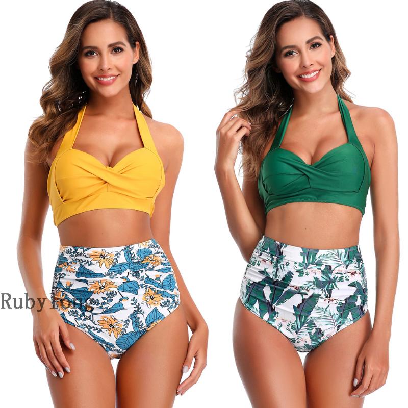 Sexy Female Retro High Waist Push Up Bikini Women Halter Print Swimsuit Vintage Pad Swimwear Bikini Set Biquini Maillot de bain
Sexy Female Retro High Waist Push Up Bikini Women Halter Print Swimsuit Vintage Pad Swimwear Bikini Set Biquini Maillot de bain