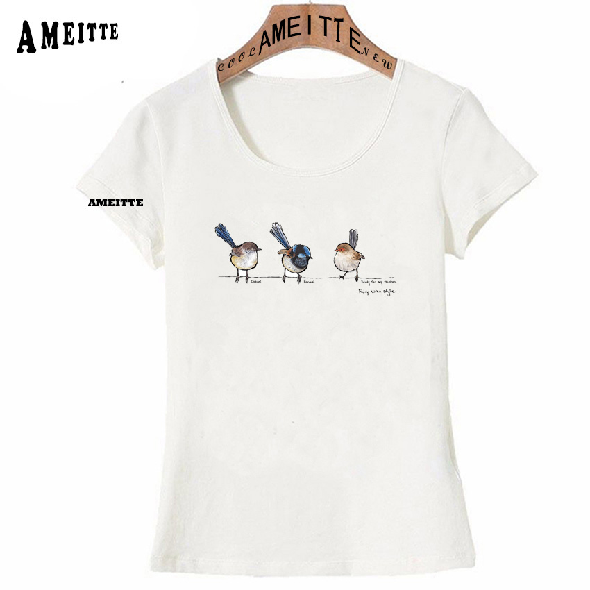 Funny Design Fairy Wren Style Lovely T-Shirt Summer Women t-shirt White Casual Tops Cute Bird Design Girl Tees Short Sleeve, Z8208
Funny Design Fairy Wren Style Lovely T-Shirt Summer Women t-shirt White Casual Tops Cute Bird Design Girl Tees Short Sleeve, Z8208