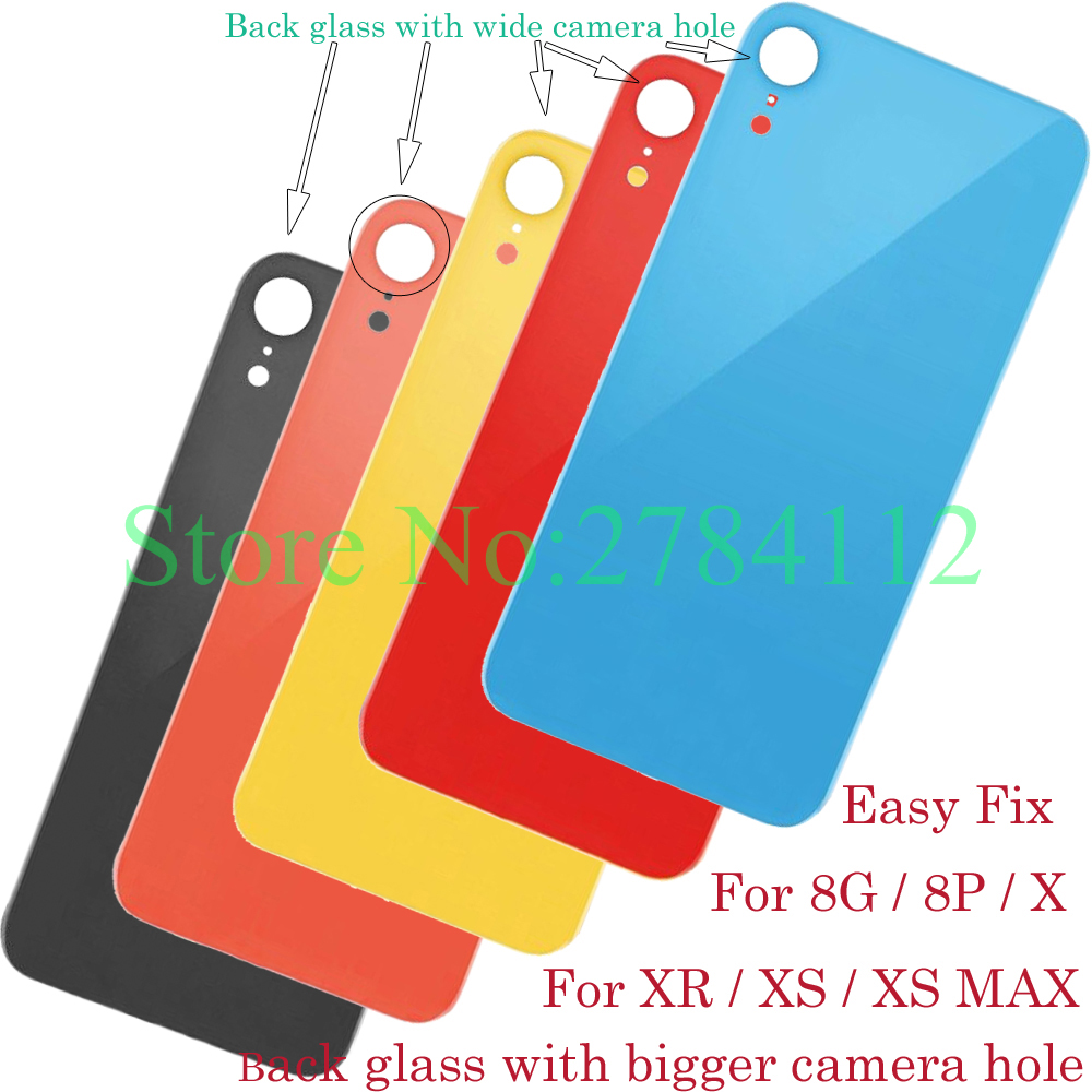 Big hole Battery Cover Rear Door Chassis Back Housing cover Glass Replacement For iphone 8 8G Plus X XR XS XS MAX
Big hole Battery Cover Rear Door Chassis Back Housing cover Glass Replacement For iphone 8 8G Plus X XR XS XS MAX