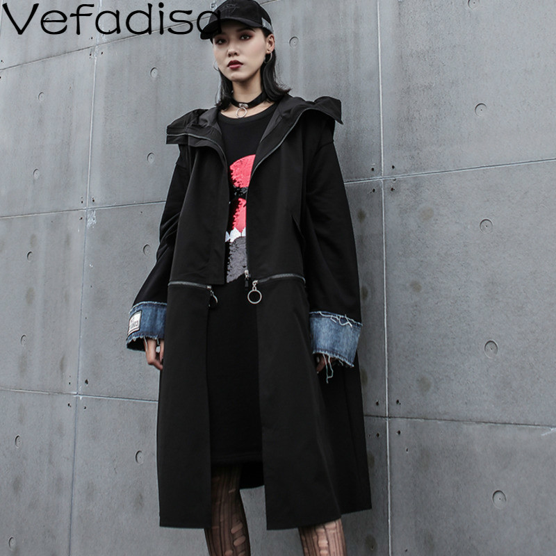 Vefadisa Hooded Vest Coat Woman 2019 Autumn Cotton Solid Black Vest Coat Loose Zipper Sleeveless Casual QYF316
Vefadisa Hooded Vest Coat Woman 2019 Autumn Cotton Solid Black Vest Coat Loose Zipper Sleeveless Casual QYF316