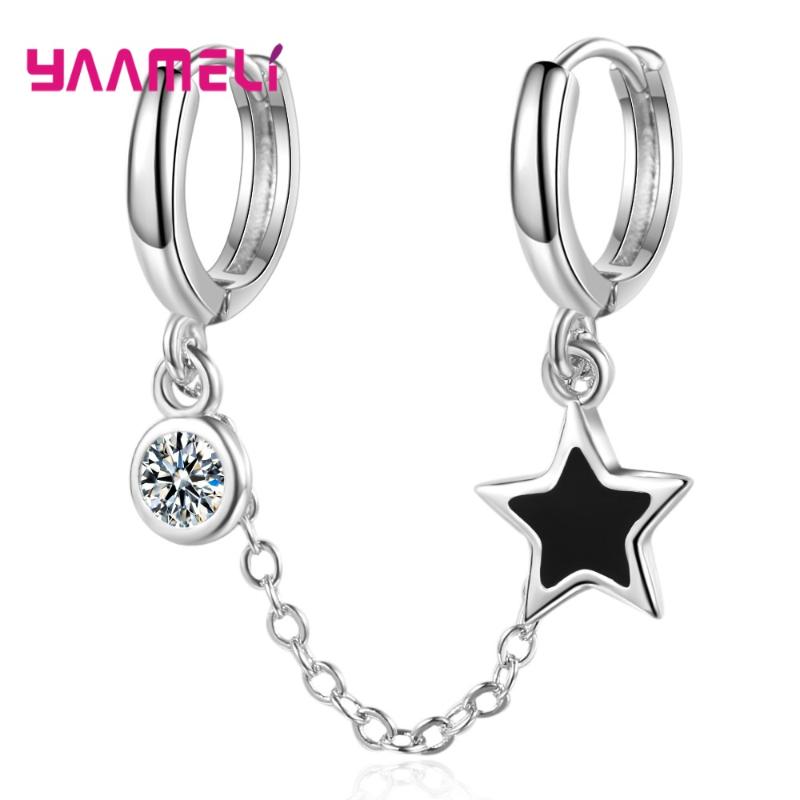 Hoop & Huggie Earring Ear Jewelry 925 Sterling Silver Decoration For Men Women Cubic Zircon Statement Double Holes Loop Pendientes
Hoop & Huggie Earring Ear Jewelry 925 Sterling Silver Decoration For Men Women Cubic Zircon Statement Double Holes Loop Pendientes