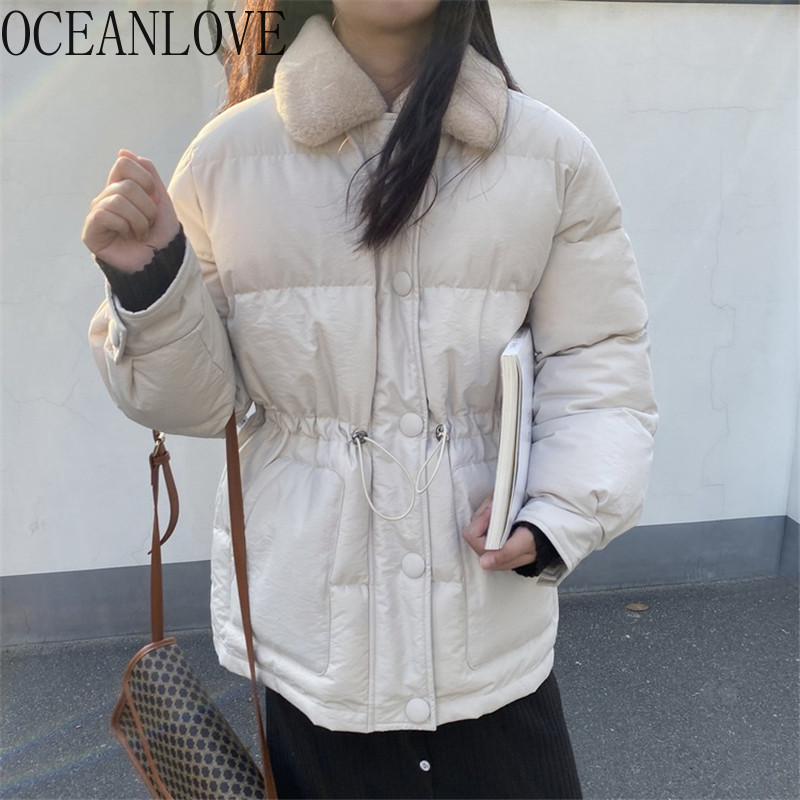 OCEANLOVE Fur Collar Warm Parkas Student Casual Single Breasted Thick Winter Coat Women Pleated 2019 Solid Chaqueta Mujer 13386, Beige
OCEANLOVE Fur Collar Warm Parkas Student Casual Single Breasted Thick Winter Coat Women Pleated 2019 Solid Chaqueta Mujer 13386, Beige