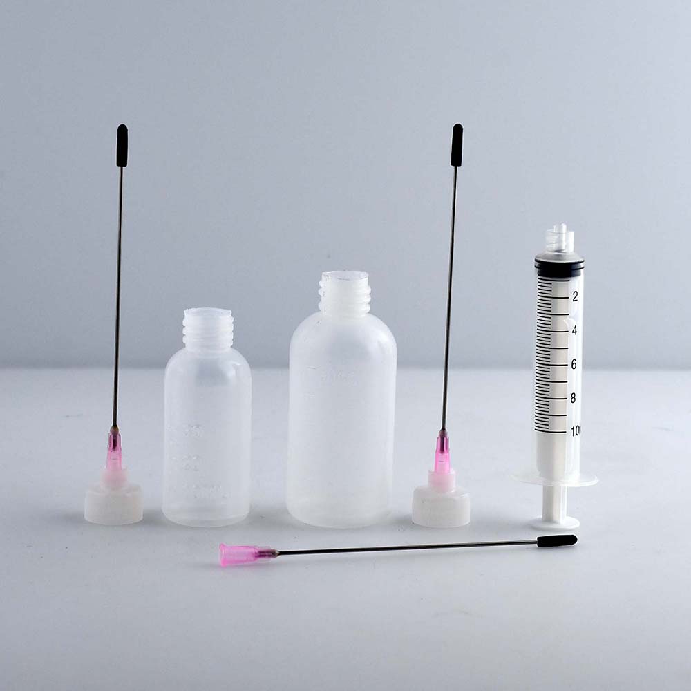 Luer Lock Bottles Needle Tip Plastic Applicator Squeeze 30ml/50ml Blunt Tip 14G and Seal Cover Strong connection