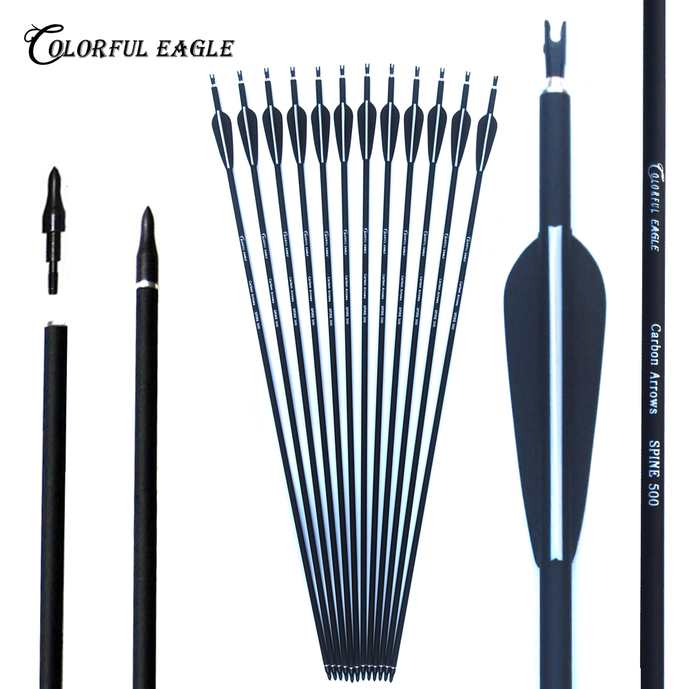 28/30/31inch Archery Carbon Arrows Spine 500 Shaft OD7.6mm ID6.2mm For Recurve Bow or Compound Bow Outdoor Archery Hunting Shooting
28/30/31inch Archery Carbon Arrows Spine 500 Shaft OD7.6mm ID6.2mm For Recurve Bow or Compound Bow Outdoor Archery Hunting Shooting