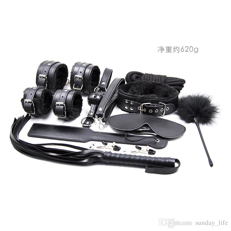 10PCS/LOT New Leather bdsm bondage Set Restraints Adult Games Sex Toys for Couples Woman Slave Game SM Sexy Erotic Toys Handcuff, Red;black
10PCS/LOT New Leather bdsm bondage Set Restraints Adult Games Sex Toys for Couples Woman Slave Game SM Sexy Erotic Toys Handcuff, Red;black