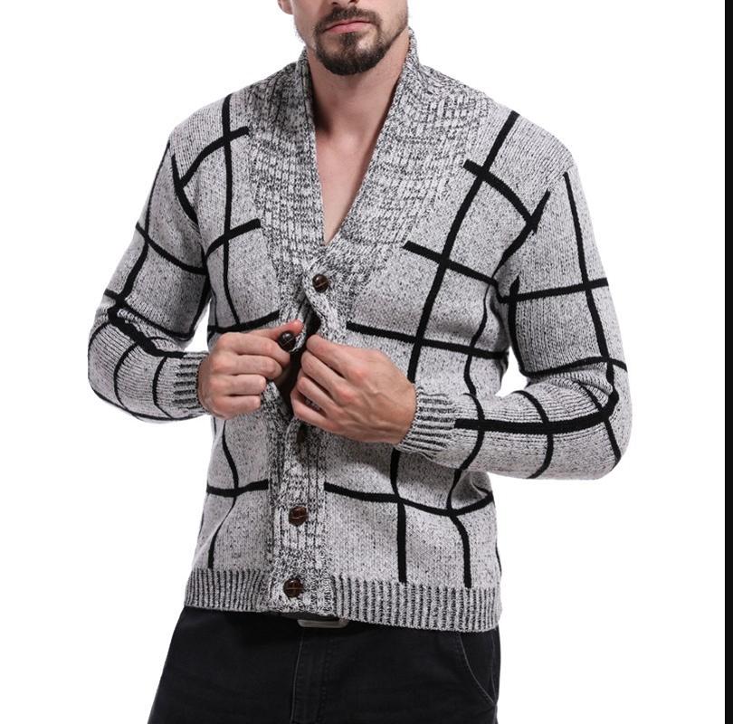 Warm Thick Long Sleeve Sweaters New' Wool Cardigan V-neck Pacthwork Slim Fit Autumn Winter Knitted CottWarm Casual Male Jacket, Gray
Warm Thick Long Sleeve Sweaters New' Wool Cardigan V-neck Pacthwork Slim Fit Autumn Winter Knitted CottWarm Casual Male Jacket, Gray