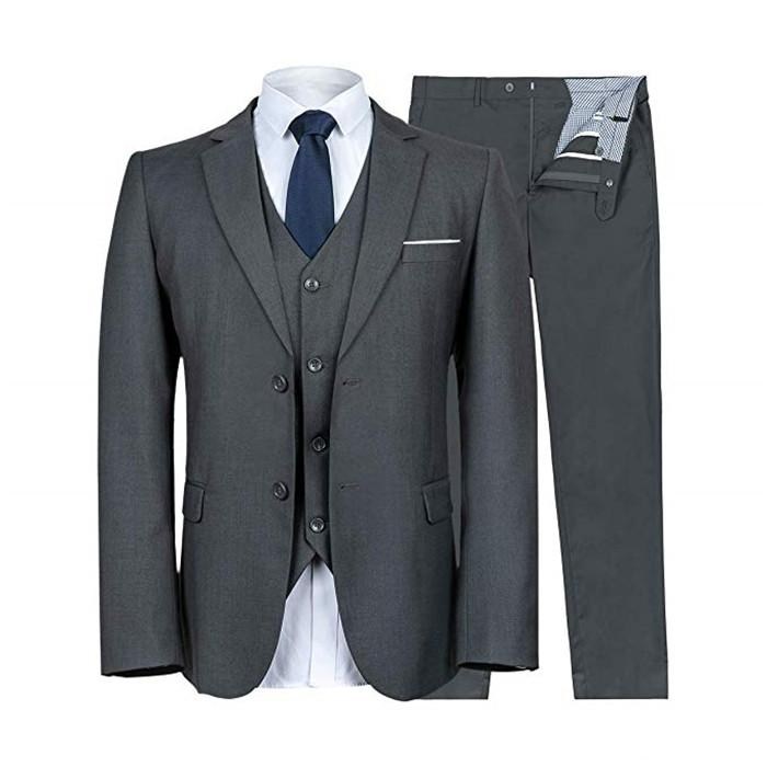 Classic Notch Lapel Wedding Tuxedos Slim Fit Suits For Men Groomsmen Suit Three Pieces Cheap Prom Formal Suits (Jacket+Pants+Vest+Tie) 576, Same as image
Classic Notch Lapel Wedding Tuxedos Slim Fit Suits For Men Groomsmen Suit Three Pieces Cheap Prom Formal Suits (Jacket+Pants+Vest+Tie) 576, Same as image