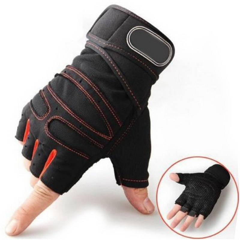 M-XL Gym Gloves Heavyweight Sports Exercise Weight Lifting Gloves Body Building Training Sport Fitness