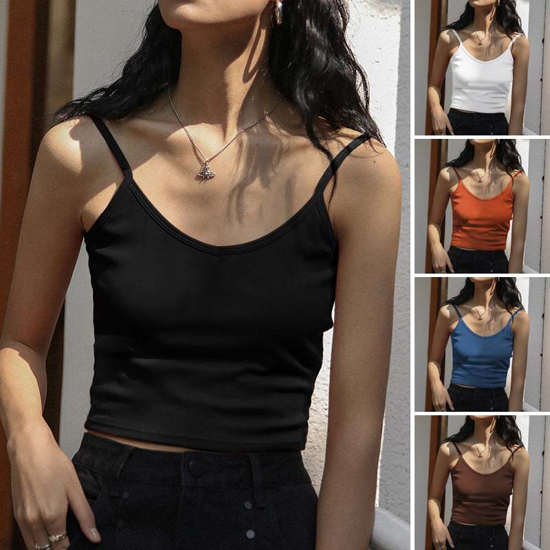 VONDA Loose Camisole Summer Sexy Basic Tank Top Women Strap Camisole Sleeveless Camis High Elasticity Top Casual Party Camis, Black
VONDA Loose Camisole Summer Sexy Basic Tank Top Women Strap Camisole Sleeveless Camis High Elasticity Top Casual Party Camis, Black