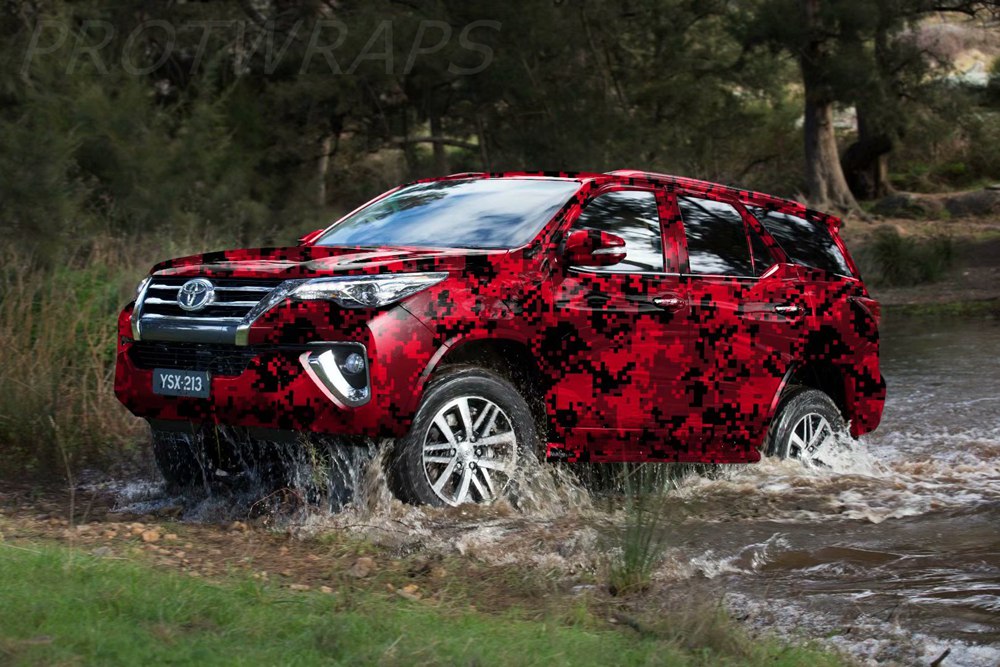 Impressive Red digital Camo Vinyl Car Wrap foil With air bubble Free Printed / PAINTED Camouflage whole car wrap vinyl 1.52x10m/20m/30m Roll