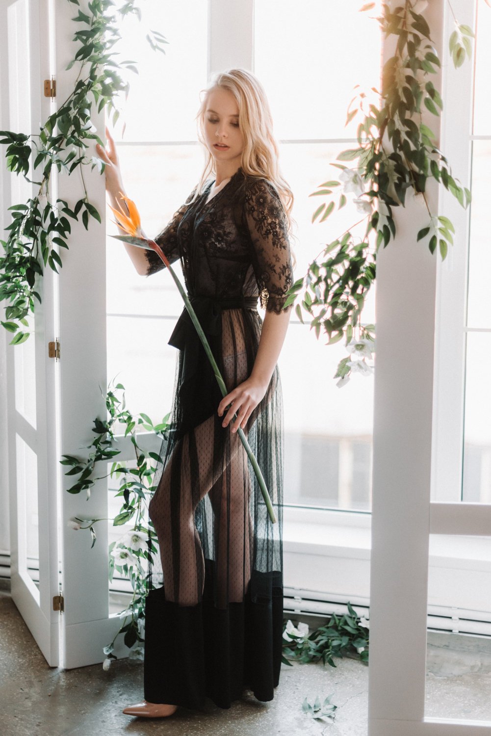 sexy black womens robe nightgowns bathrobe sleepwear lace appliques bridal robe with belt women pajamas nightshirt nightdress