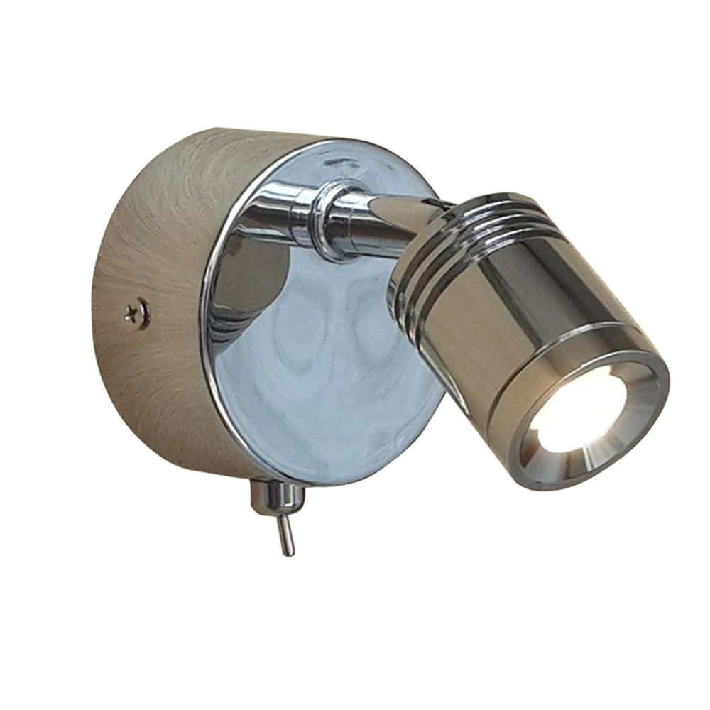 Topoch Chrome Wall Lights with Switch Lamp Rotatable Tilt 3W Integral LED 30 Degree Beam Built-in Driver for Hotel/Residential Camper/Yacht
Topoch Chrome Wall Lights with Switch Lamp Rotatable Tilt 3W Integral LED 30 Degree Beam Built-in Driver for Hotel/Residential Camper/Yacht