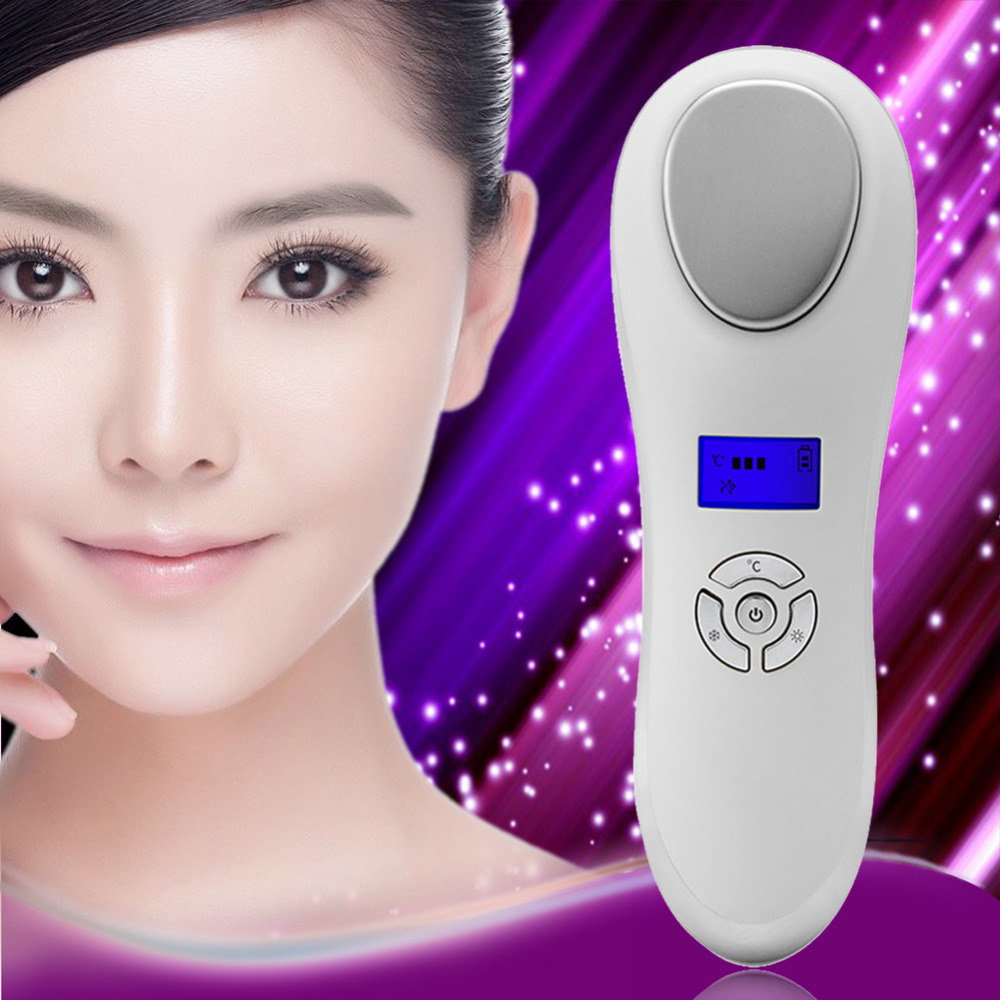 Massage Tools Portable Ultrasonic Cold Therapy Vibrating Facial Skin Care Essence Ion Introduction Beauty Instrument Face Rejuvenate