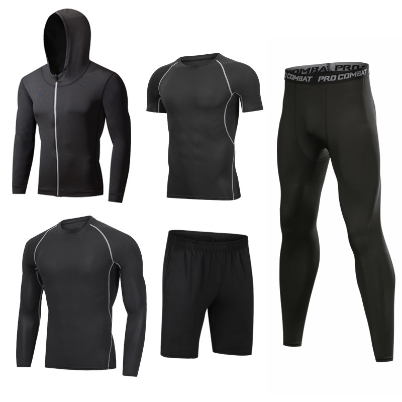 5PCS Mens Compression Running Sets Men Sports Suit Basketball Tights Suit Jogging Sport Tracksuit Breathable Gym Fitness Clothes
5PCS Mens Compression Running Sets Men Sports Suit Basketball Tights Suit Jogging Sport Tracksuit Breathable Gym Fitness Clothes