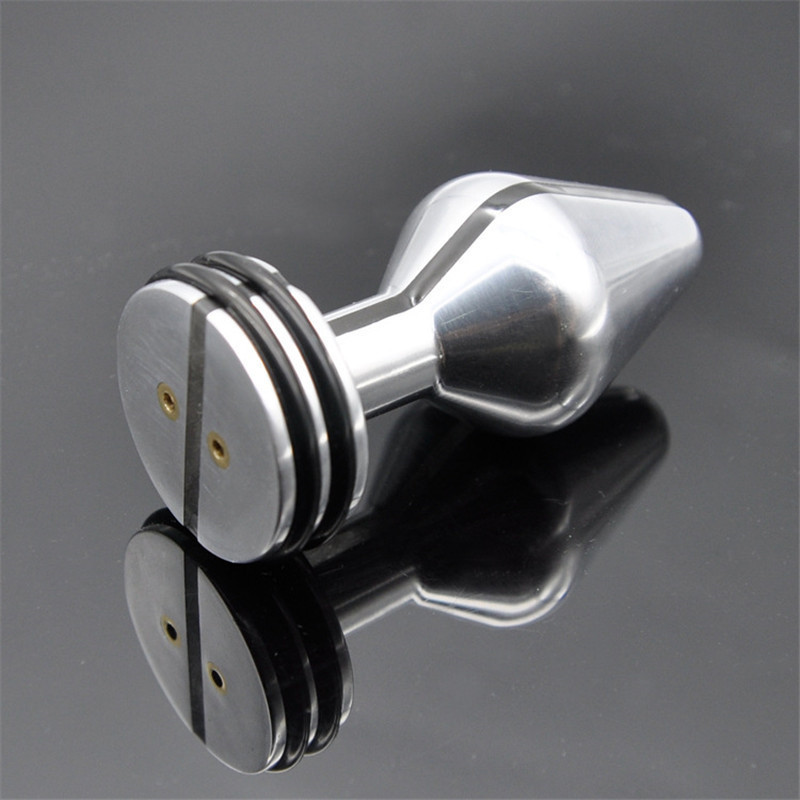 Electro Stimulation Matel Butt Plug Anal Speculum Plug Dildo Electric Shock Stimulation Gay Prostata Massage Sex Toys For Men Y190716