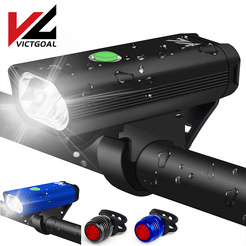 Bike Lights VICTGOAL Light USB Rechargeable Bicycle Set Waterproof Cycling Front & Rear Lamp Headlight LED For
Bike Lights VICTGOAL Light USB Rechargeable Bicycle Set Waterproof Cycling Front & Rear Lamp Headlight LED For