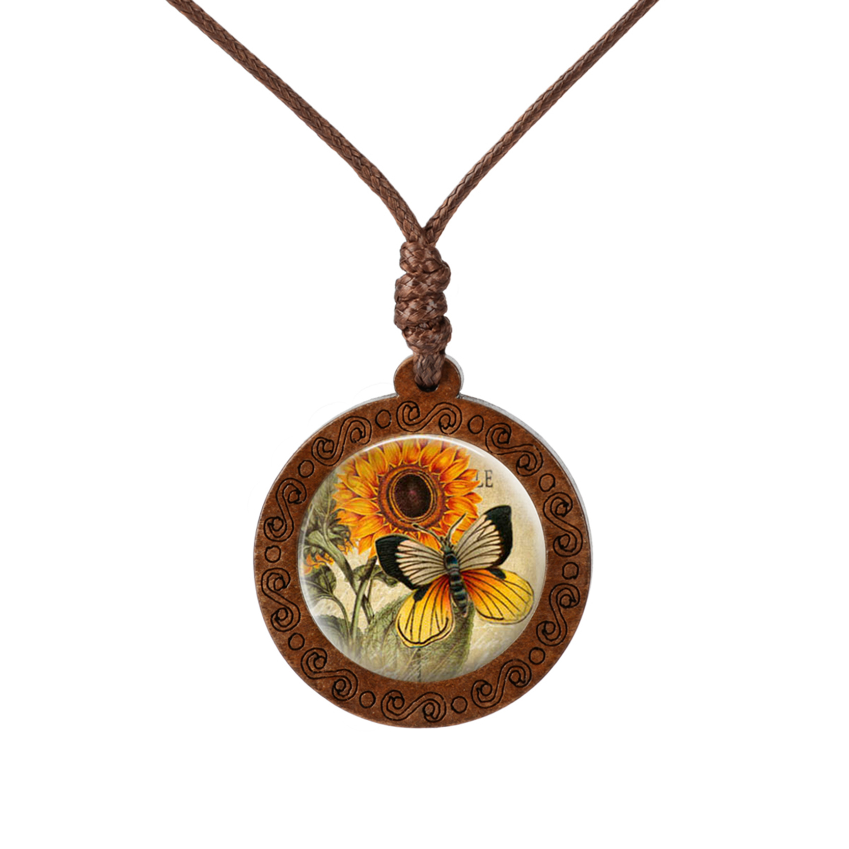 Yellow Necklace With The Image Of Sunflower, Flowers, Butterflies, Glass Cabochon, Wood, Fashion Jewelry, Sweater Chain, Long Necklace, Gift
Yellow Necklace With The Image Of Sunflower, Flowers, Butterflies, Glass Cabochon, Wood, Fashion Jewelry, Sweater Chain, Long Necklace, Gift