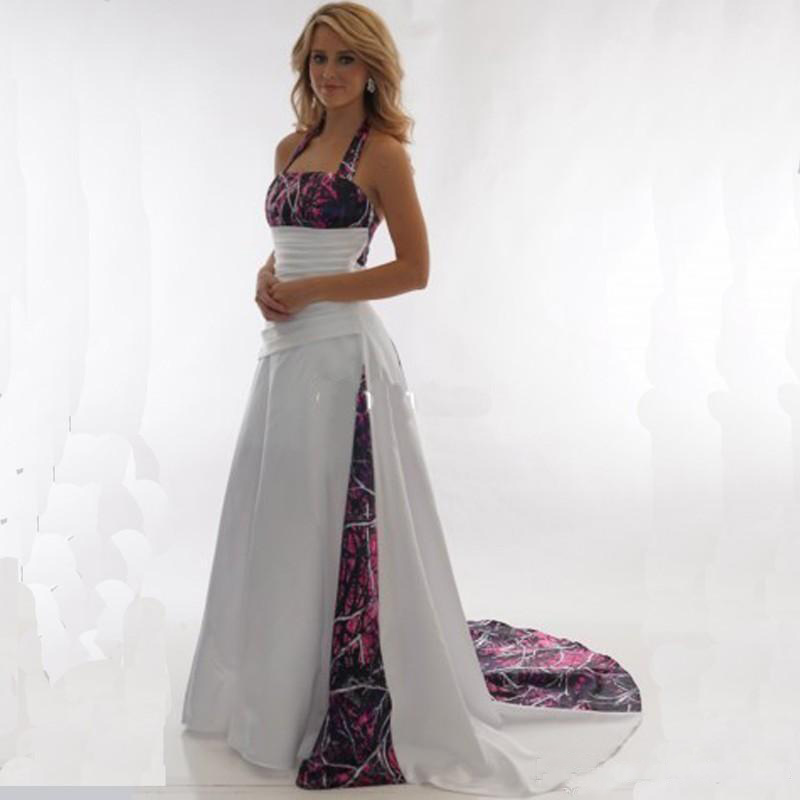 Camo A-Line Wedding Dresses Custom Plus Size Camouflage Bridal Gowns Real Tree Countryside Robe De Soire