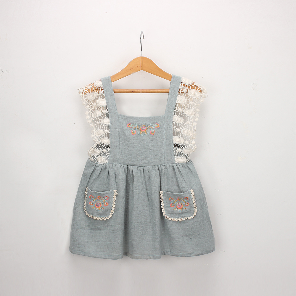 Vintage Lolita Style Girl Kids Clothing Dress Flower Embroidery Design Suspender Dress with lace decoration girl Summer Dress, Mix colors
Vintage Lolita Style Girl Kids Clothing Dress Flower Embroidery Design Suspender Dress with lace decoration girl Summer Dress, Mix colors