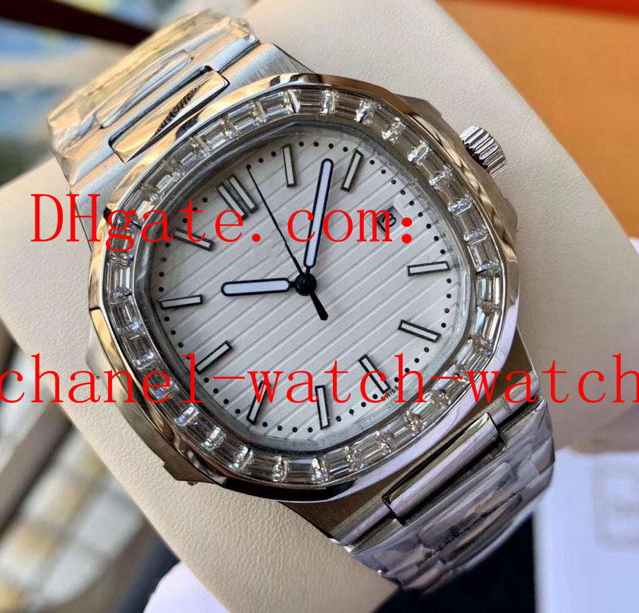 Luxury long Diamond Mens Date Watche Nautilus White Dial 5711/1A-010 Asia Mechanical Automatic Mens Watches Transparent Back
Luxury long Diamond Mens Date Watche Nautilus White Dial 5711/1A-010 Asia Mechanical Automatic Mens Watches Transparent Back