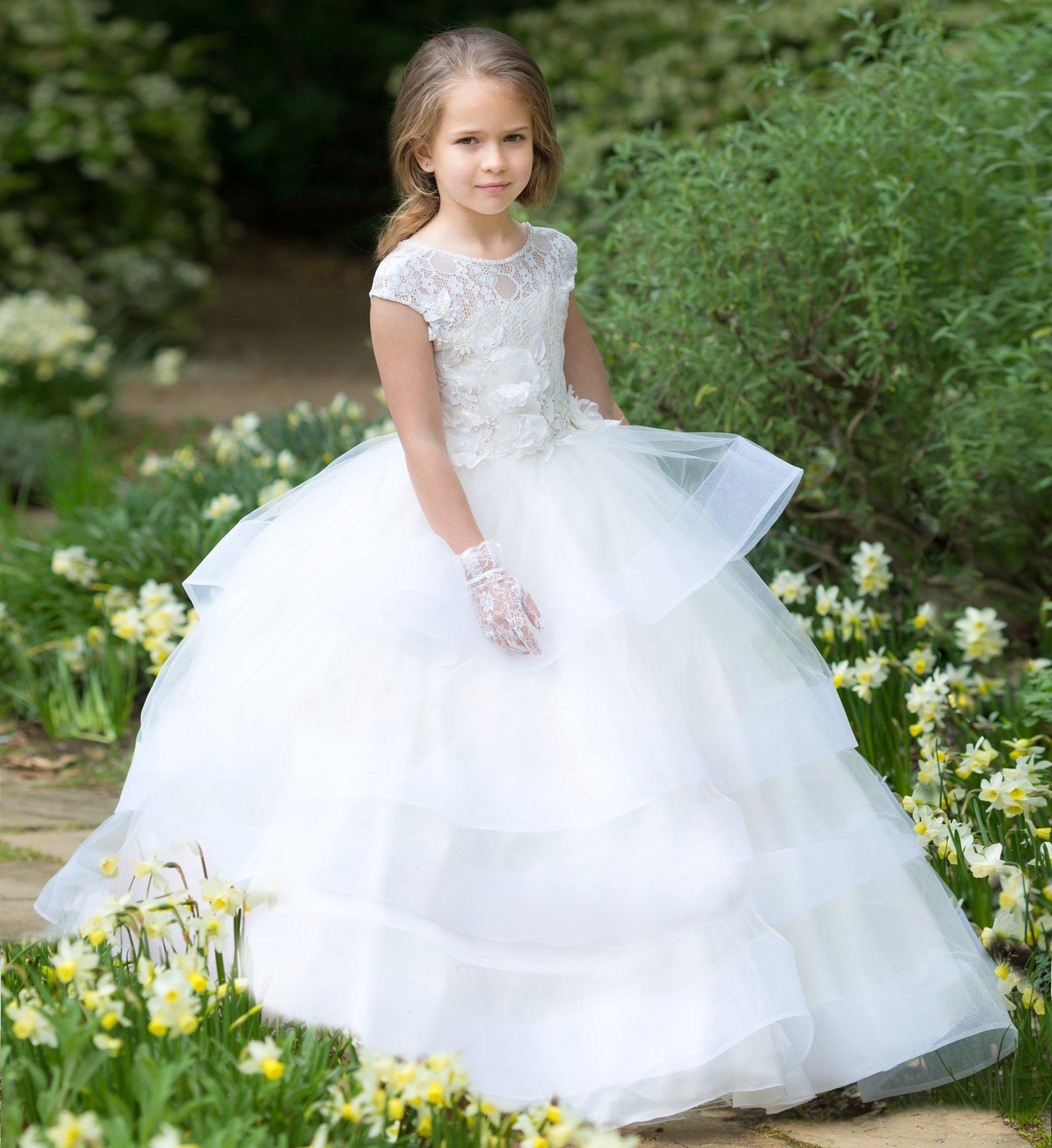 White Flower Girl Dress Lace Wedding First Communion Baptism Princess Special Formal Occasion A Line Birthday Party Dress Ball Gown, Black
White Flower Girl Dress Lace Wedding First Communion Baptism Princess Special Formal Occasion A Line Birthday Party Dress Ball Gown, Black