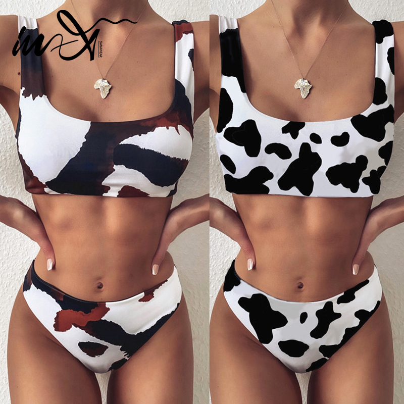 In-X Vintage cow milk print swimsuit female bandeau bikinis 2020 mujer Sexy swimwear women Summer bathers Bathing suit 2 pieces
In-X Vintage cow milk print swimsuit female bandeau bikinis 2020 mujer Sexy swimwear women Summer bathers Bathing suit 2 pieces