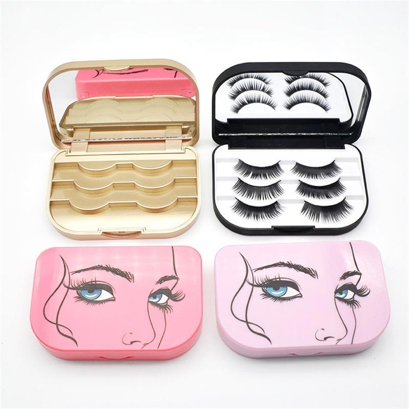 False Eyelash Storage Boxes Plastic Foldable Tape Division Simple Modern Packaging Box With Mirror New Arrival XD23233, Mixed color
False Eyelash Storage Boxes Plastic Foldable Tape Division Simple Modern Packaging Box With Mirror New Arrival XD23233, Mixed color