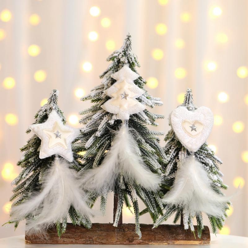 1pc Christmas Ornaments White Christmas Tree Pentagram Heart Feather Pendant Kids Gift Toys for Family New Year Party Decor
1pc Christmas Ornaments White Christmas Tree Pentagram Heart Feather Pendant Kids Gift Toys for Family New Year Party Decor