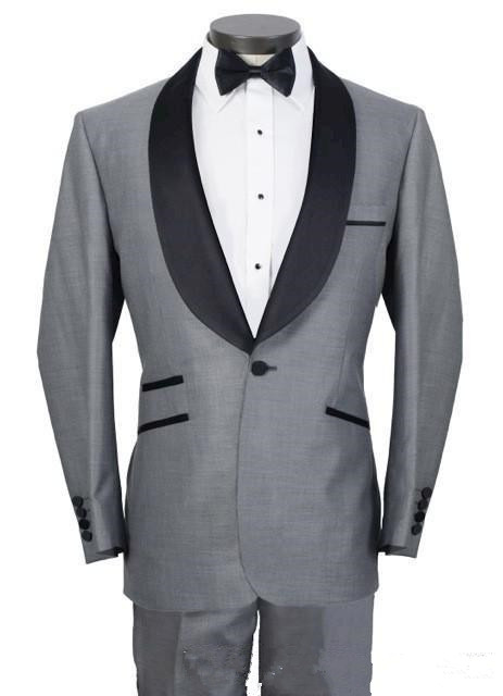 Latest Design Gray Shawl Collar One Button Men Suits Fashion Terno Masculino Costume Homme Men Suits 2 Pieces(Jacket Pant), As picture
Latest Design Gray Shawl Collar One Button Men Suits Fashion Terno Masculino Costume Homme Men Suits 2 Pieces(Jacket Pant), As picture