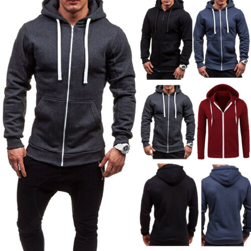 New Thick Hooded Tee Slim Zip Mens Long Sleeve Muscle Warm Zip-Up Hoodie Slim Fit Sweatshirt Gym, Burgundy
New Thick Hooded Tee Slim Zip Mens Long Sleeve Muscle Warm Zip-Up Hoodie Slim Fit Sweatshirt Gym, Burgundy
